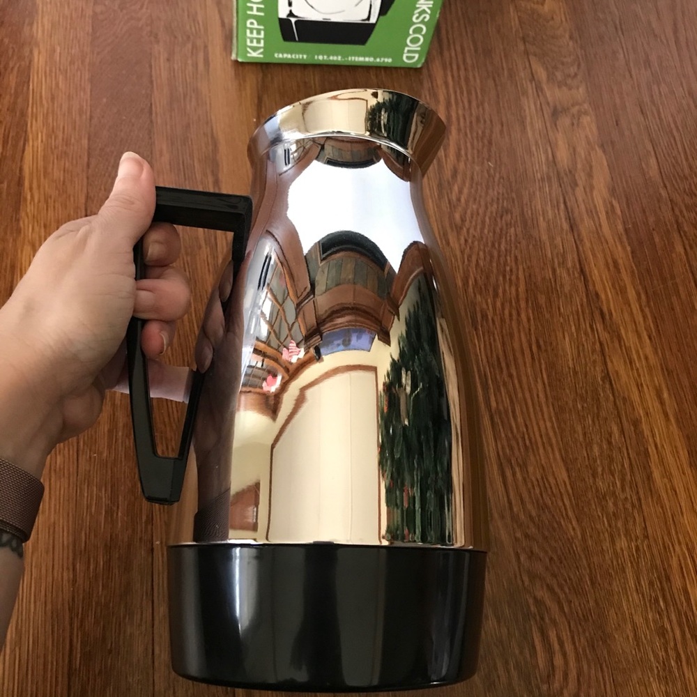 vintage 60s Riviera chrome pitcher hot cold 1 qt - Picture 6 of 7